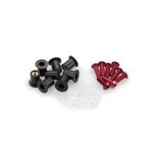 SCREW KIT ANODIZED FOR SCREENS WITH SILENTBLOCKS - RED SCREW KIT ANODIZED FOR SCREENS WITH SILENTBLOCKS - RED